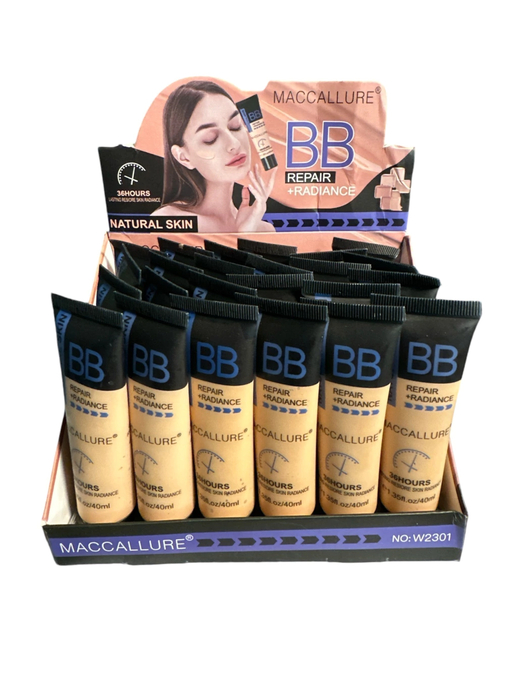 Base liquida BB Mocallure 36hs Repair + Radiance